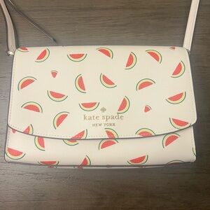 Kate Spade Cream Crossbody Bag with Watermelon Design